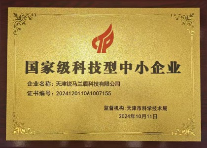 國(guó)家級(jí)科技型中小企業(yè)